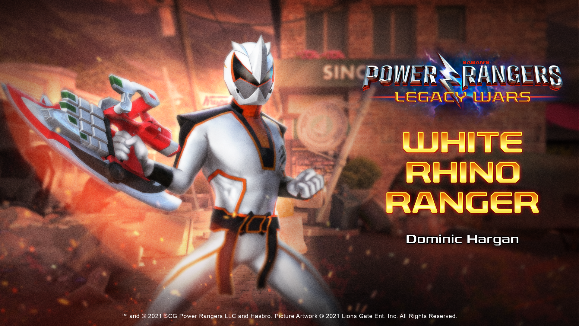 Power Rangers | Dominic Hargan (White Rhino Ranger) Enters the Grid