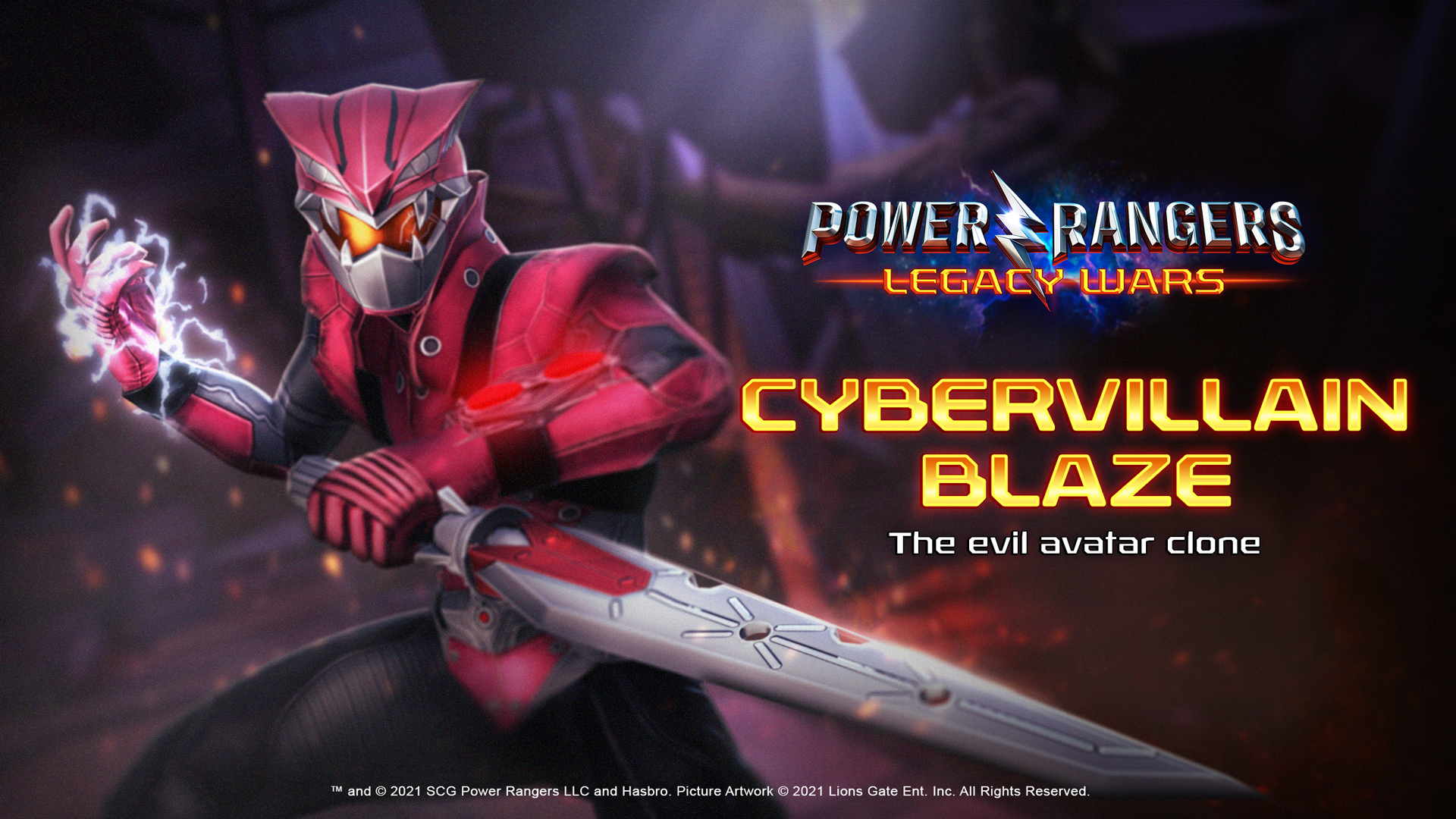 Power Rangers | Cybervillain Blaze joins the fight in Legacy Wars